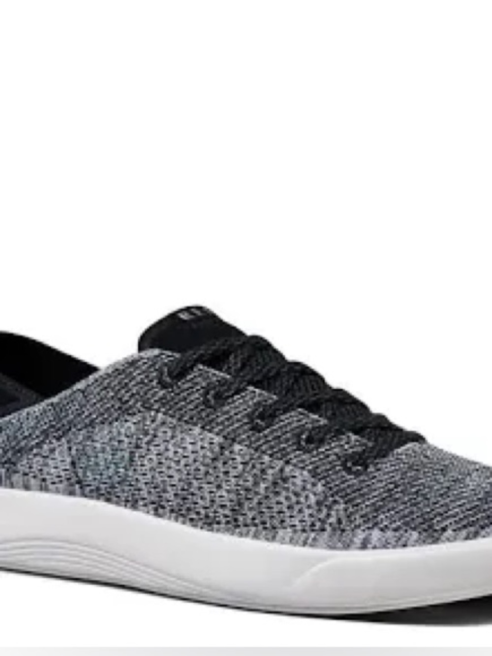 Reef Men's Black and Gray Knit Lace-Up Sneakers